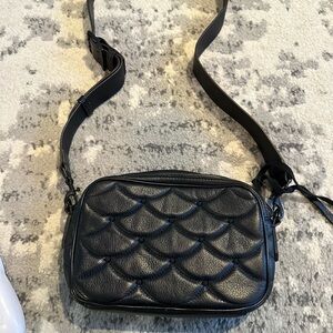 Aimee Kestenberg Black Textured Crossbody Bag